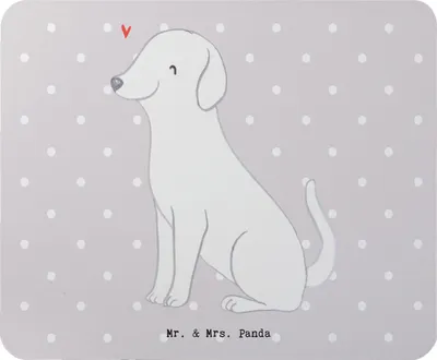 Produktbild von Mr. & Mrs. Panda Mauspad Labrador Lebensretter - Grau Pastell - Geschenk, computer mousepad, mausteppich, mousematte, Mouse Pad
