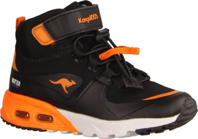 Produktbild von Kangaroos KX-Hydro 18598-5075 Jungen, Boots, Materialmix, Black/Orange, NEU - Kinderschuhe Teens Jungs Gr. 25 - 42, Schwarz, textil/synthetik (wasserabweisend)