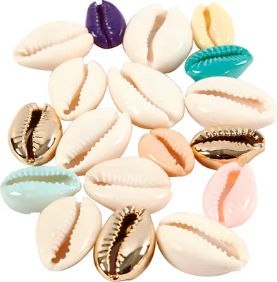 Produktbild von Creativ Company Muschelperlen Pastell 20 mm - 75 Stück Bastelperlen