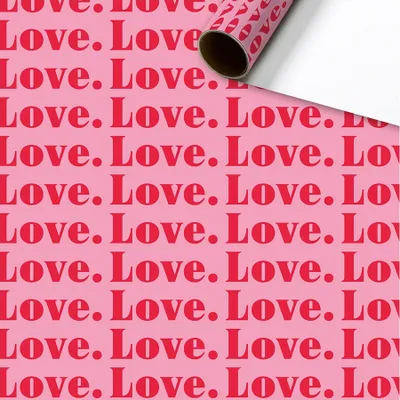 Obrázok produktu pre Baliaci papier ružový LOVE
