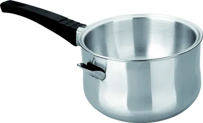 Immagine prodotto di Vaso bain-marie Ibili-Flexible Chocolate, acciaio inossidabile, 16x9 cm, argento/nero