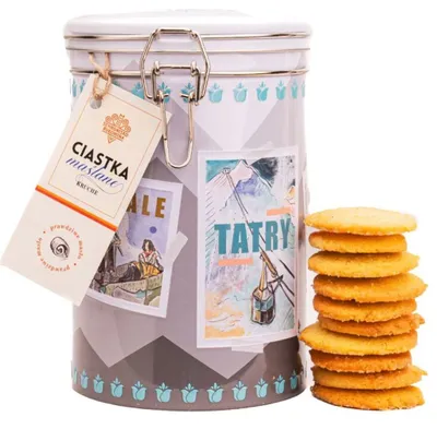 Zdjęcie produktu dla Ciastka maślane kruche 300 g w puszce