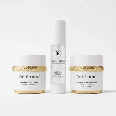 Produktbild von NeoLumo Harmony Bundle, Purifying Gel Peel + 2 Synergy Day Cream + 4 Synergy Night Cream, Gesichtspflege Set