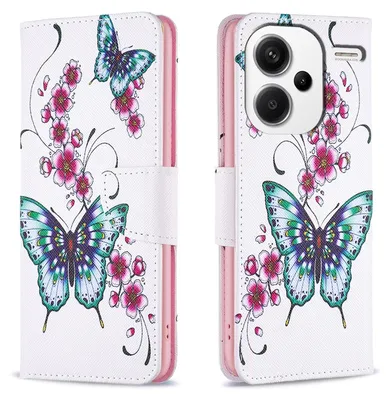 Produktbild von Für Xiaomi Redmi Note 13 Pro Plus Kunst-Leder Book Handy Tasche Motiv 3 Hülle Etuis Schutz