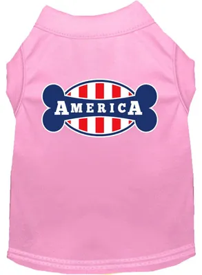 Image de T-shirt "Mirage" avec motif "Lonely in America", impression écran, pour chien