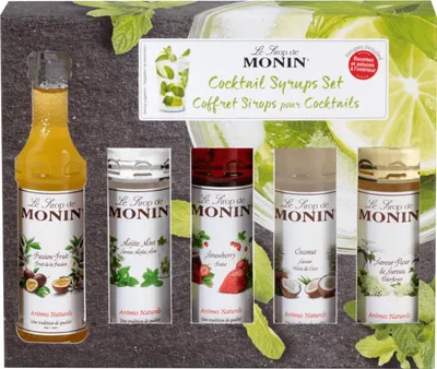 Produktbild von Monin Sirup-Cocktail-Set (5x 5cl)