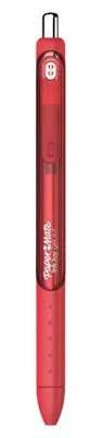 Obrázok produktu pre Papermate InkJoy Gel, Zasúvacie guľôčkové pero, Červená, Červená, Priehľadná, Kolo, Všestranný, Stredná