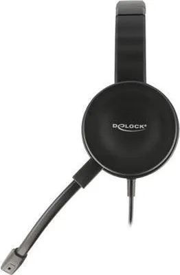 Image de Delock - Headset - On-Ear - kabelgebunden - USB-A - Schwarz (27180)