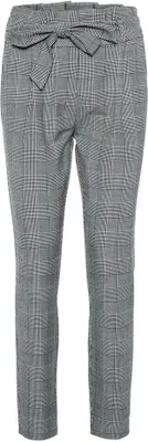 Produktbild von Vero Moda Eva Hr Loose Paperbag Check Noos Grey / Checks White M