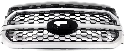 Produktbild von Frontstoßstangen Racing-Grill für Ford F-150 2021–2023 – Wabengitter Mesh-Stil – Hochglanz Schwarz – Frontgrill – Autozubehör