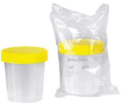 Produktbild von Urinbecher steril 125 ml Schraubdeckel 1 St