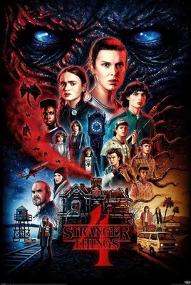 Produktbild von Stranger Things Poster: Season 4 Group Vecna (16)