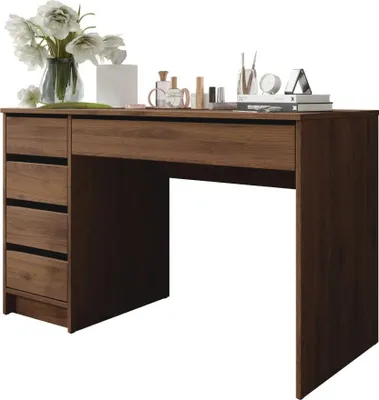 Produktbild von MIRJAN24 Schreibtisch / Schminktisch Ada, Elegante Kosmetiktisch, Frisiertisch, Modern Schlafzimmer (Nuss Okapi)
