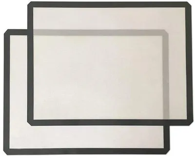 Produktbild von Silikon Backmatte, grau, 41x28cm, für Gebäck, Kekse, Pizza