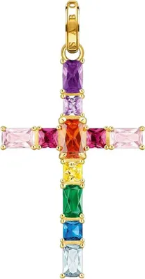 Produktbild von Thomas Sabo Anhänger Damen Kreuz Rainbow Heritage Vergoldet PE939‑996‑7