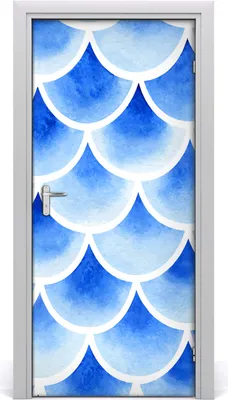 Produktbild von Tulup Türaufkleber 95x205 cm Dekorative Aufkleber Selbstklebend Wasserdichte Tapete Abnehmbar Schlafzimmer Wohnzimmer Wohnkultur - schuppig