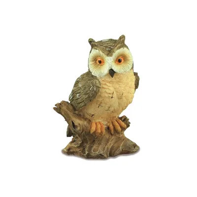 Zdjęcie produktu dla Miniaturowa sowa – oryginalna figurka kolekcjonerska do domku dla lalek i jako dekoracja