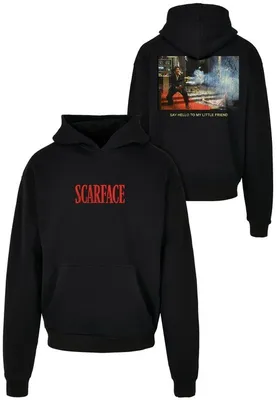 Produktbild von Mr. Tee Scarface Little Friend Ultraheavy Oversize Hoodie, schwarz - Größe M