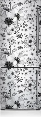Produktbild von Magnetfolie Aufkleber Kühlschrankmagnete 70x190 cm - Schwarzweiss-Muster