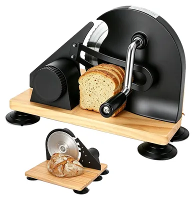 Imagen del producto de Máquina para hacer tostadas, con ajuste de grosor, acero inoxidable 304, color
