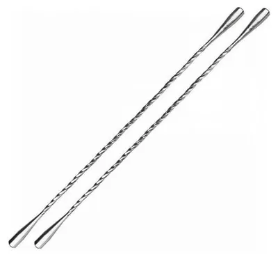 Cocktailrührer Edelstahl 30 cm Doppelrührer Teardrop