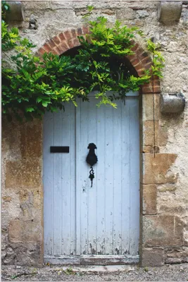 Produktbild von ARTland Wandbild Alu für Innen & Outdoor Alte Tür in Südfrankreich Größe: 20x30 cm