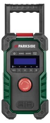 Produktbild von PARKSIDE® 20 V/ 12 V/ 230 V Akku-Baustellenradio »PBR 10 A1« ohne Akku – ohne Ladegerät