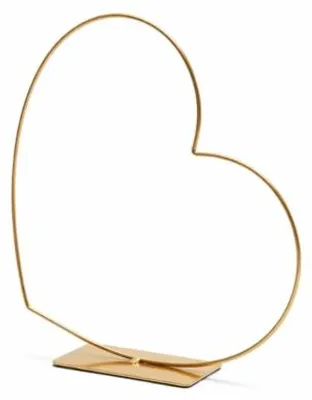 Productafbeelding van Decoratief Hart Frame Horizontaal Goudkleurig 25 Cm