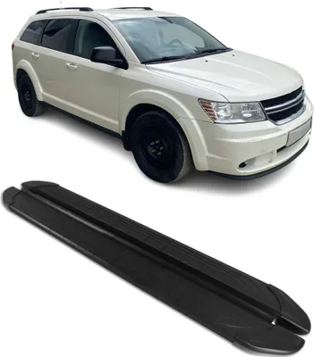 Image de Marchepieds Latéraux pédale pour Dodge Journey 2008-2024 2Pcs Aluminium Noir