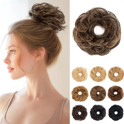 Imagen del producto de Accesorios para el cabello "Echthaar" para hacer un moño despeinado, ideales para mujeres