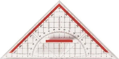 Produktbild von 5x Geo-Dreieck Geometriedreieck mit Griff groß
