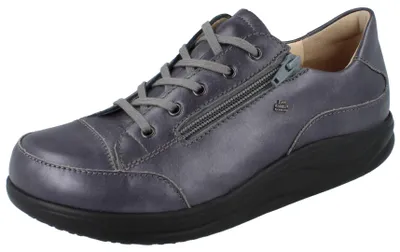 Produktbild von FINN COMFORT FINNAMIC Hachiouji Damen Schnürschuhe anthrazit Glattleder - Größe: UK 4