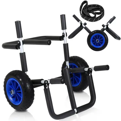 Obrázek produktu pro Jiubiaz Surf Trolley Surfboard Transport Trolley Foldable Padded Aluminium Up to 80kg，Water Sports Accessories