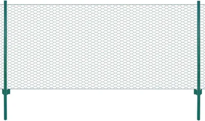 Produktbild von Maschendrahtzaun mit Pfosten Stahl 25 x 0,75 m Grün