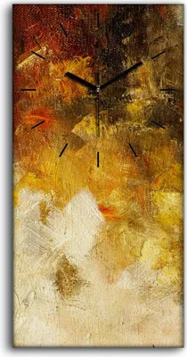 Produktbild von Dekor Leinwand Uhr Wandbilder Geräuschlos 30x60 Ölgemälde Abstrakte Kunst - schwarze Hände