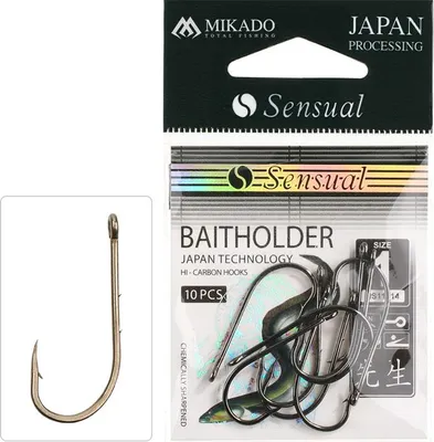 Obrázek produktu pro Mikado Háček Sensual Baitholder Vel. 1/0 Br 10 Ks