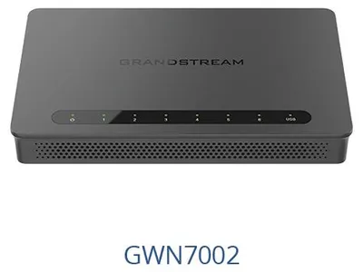 Zdjęcie produktu dla Grandstream Networks GWN7002, Ethernet WAN, 2.5 Gigabit Ethernet, Gigabit Ethernet, Czarny