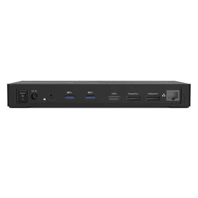 Produktbild von PORT CONNECT Universal-Dockingstation, 3x 4K USB-C USB A, schwarz