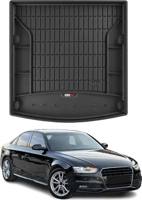 Image de OMAC Tapis de coffre caoutchouc pour Audi A4 B8 Berline 2008-15 Noir Premium