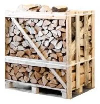 Produktbild von Halbe palette kammergetrocknetes gespalten Birken/Esche Brennholz mischfeuerholz 25cm