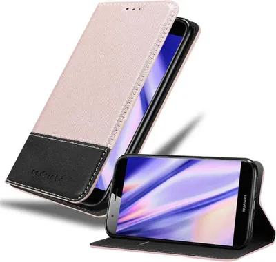 Produktbild von Cadorabo Hülle für Huawei ASCEND G7 PLUS / G8 / GX8 Schutzhülle in Rosa SHandyhülle Book Case Etui Kunstleder
