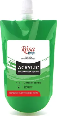 Obrázek produktu pro Rosa Studio Akrylová barva Green Light (414) 200 ml 1 ks