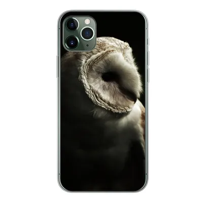 Produktbild von MuchoWow® Handyhülle Schutzhülle Hülle für iPhone 11 Pro Max Eule - Vogel - Porträt Silikon Softcase Handy Hülle - Schutz