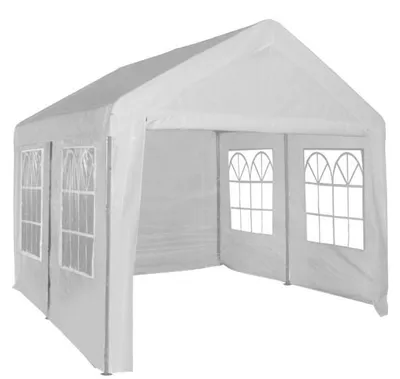 Produktbild von Pure Garden & Living Partyzelt 3x4m PE 160g/m² Weiß mit Seitenwänden