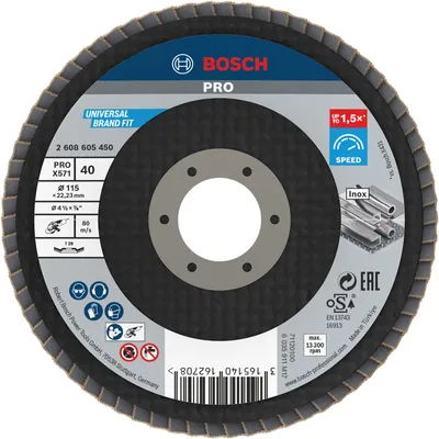 Obrázok produktu pre Bosch 2 608 605 450, Kov, Bosch, 2,22 cm, 11,5 cm
