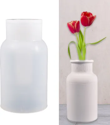 Produktbild von Vase Silikonform, DIY Harz Silikonform , Verwendet für die Herstellung von Stifthaltern, Vasen, Aufbewahrungsboxen und Dekorativen Accessoires, B