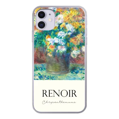 Produktbild von MuchoWow® Handyhülle Schutzhülle Hülle für iPhone 11 Renoir - Chrysantheme - Gemälde Silikon Softcase Handy Hülle - Handytasche