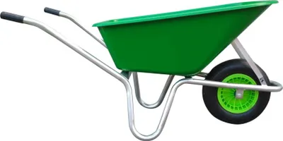 Obrázek produktu pro LIVEX Kolečko 100 l nafukovací, plastová korba 100 kg, pozink rám Barva: Limetková