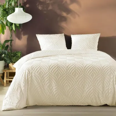 Immagine prodotto di Set di biancheria da letto - PROMO LINGE - Heltie - Microfibra - 240x220cm - Ecrù