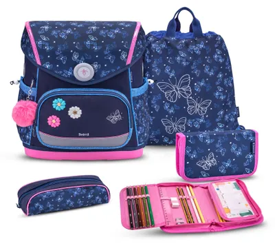 Produktbild von Belmil Compact Plus Premium Schulranzen Set 4-teilig "Sapphire"